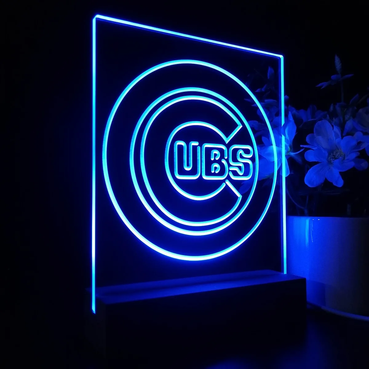 Chicago Cubs Logo 1 LED Desk Light