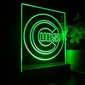 Chicago Cubs Logo 1 LED Desk Light