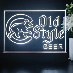 Chicago Cubs Old Style Beer LED Desk Light