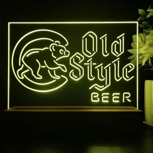 Chicago Cubs Old Style Beer LED Desk Light