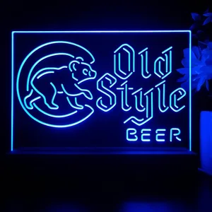 Chicago Cubs Old Style Beer LED Desk Light