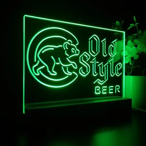 Chicago Cubs Old Style Beer LED Desk Light