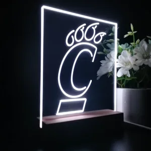 Cincinnati Bearcats Logo LED Desk Light