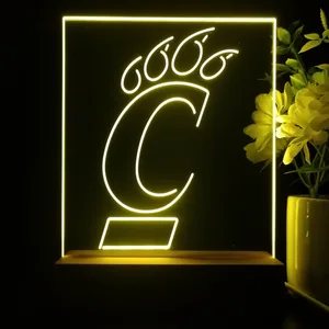 Cincinnati Bearcats Logo LED Desk Light