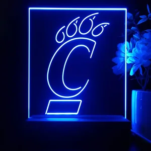 Cincinnati Bearcats Logo LED Desk Light