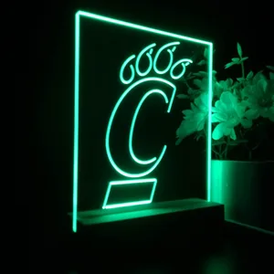 Cincinnati Bearcats Logo LED Desk Light