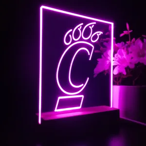 Cincinnati Bearcats Logo LED Desk Light