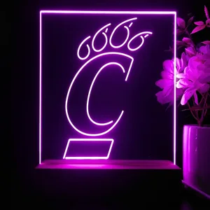 Cincinnati Bearcats Logo LED Desk Light