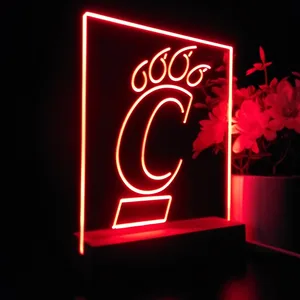 Cincinnati Bearcats Logo LED Desk Light