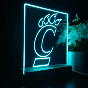 Cincinnati Bearcats Logo LED Desk Light