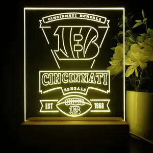 Cincinnati Bengals EST 1968 LED Desk Light