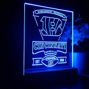 Cincinnati Bengals EST 1968 LED Desk Light