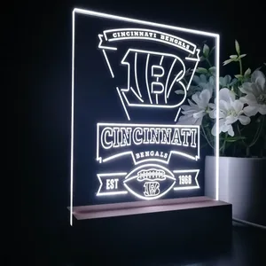 Cincinnati Bengals EST 1968 LED Desk Light
