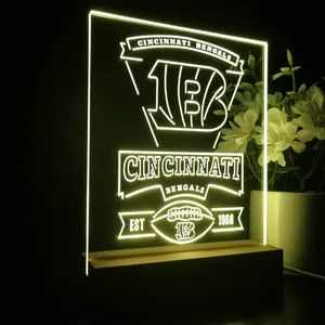 Cincinnati Bengals EST 1968 LED Desk Light