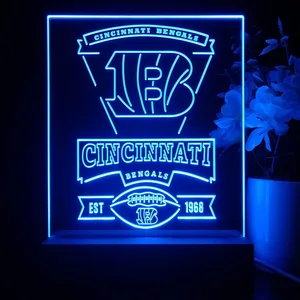 Cincinnati Bengals EST 1968 LED Desk Light