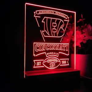 Cincinnati Bengals EST 1968 LED Desk Light