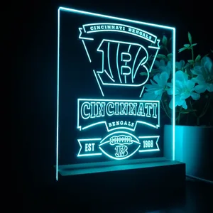 Cincinnati Bengals EST 1968 LED Desk Light