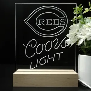 Cincinnati Reds Coors Light LED Desk Light