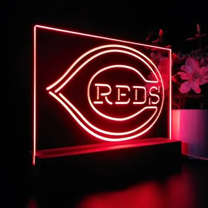 Cincinnati Reds Logo 1 LED Desk Light
