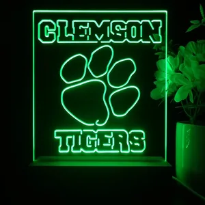 Clemson Tigers Logo LED Desk Light