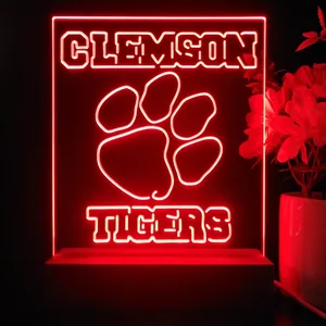 Clemson Tigers Logo LED Desk Light