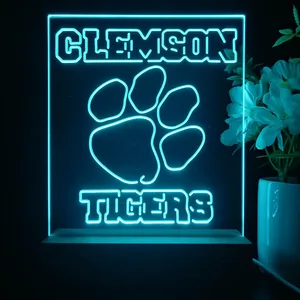 Clemson Tigers Logo LED Desk Light
