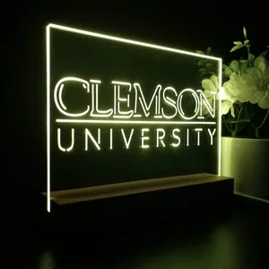 Clemson University Logo LED Desk Light