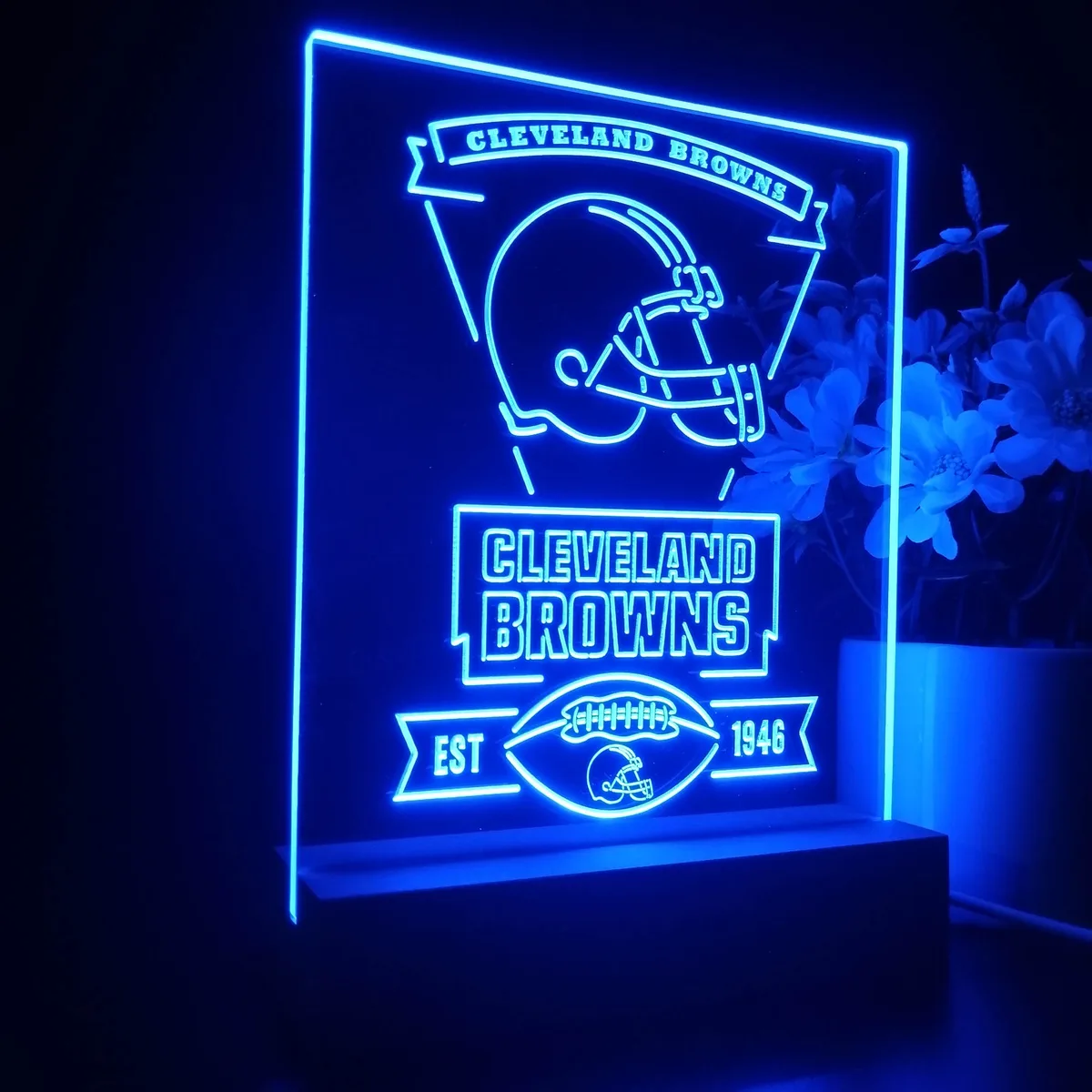 Cleveland Browns EST 1946 LED Desk Light