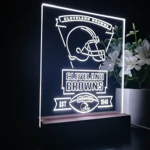 Cleveland Browns EST 1946 LED Desk Light
