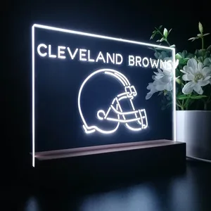 Cleveland Browns Helmet LED Desk Light