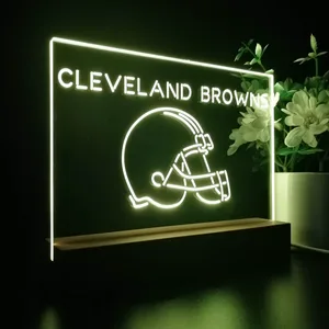 Cleveland Browns Helmet LED Desk Light