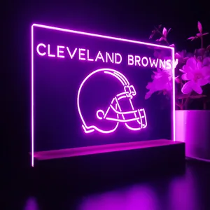 Cleveland Browns Helmet LED Desk Light