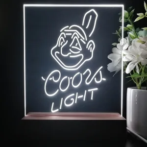 Cleveland Indians Coors Light LED Desk Light - Legacy Edition