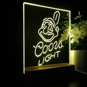 Cleveland Indians Coors Light LED Desk Light - Legacy Edition