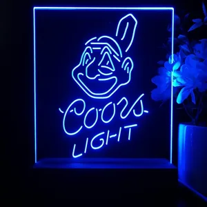 Cleveland Indians Coors Light LED Desk Light - Legacy Edition
