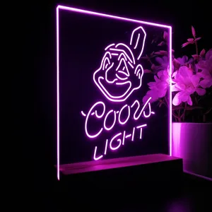 Cleveland Indians Coors Light LED Desk Light - Legacy Edition