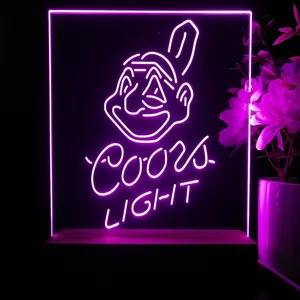 Cleveland Indians Coors Light LED Desk Light - Legacy Edition