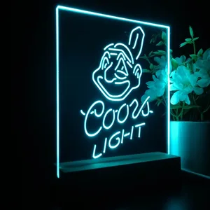 Cleveland Indians Coors Light LED Desk Light - Legacy Edition