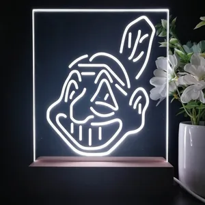 Cleveland Indians Logo 1 LED Desk Light - Legacy Edition