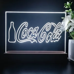 Coca-Cola Bottle and Logo LED Desk Light