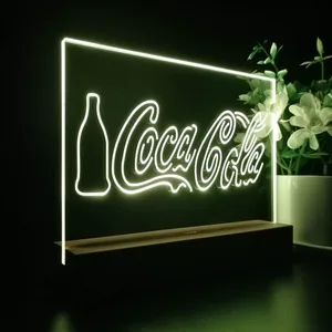 Coca-Cola Bottle and Logo LED Desk Light