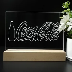 Coca-Cola Bottle and Logo LED Desk Light