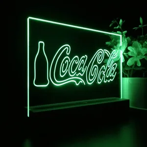 Coca-Cola Bottle and Logo LED Desk Light