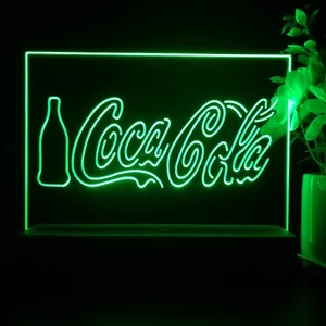 Coca-Cola Bottle and Logo LED Desk Light