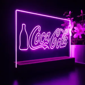 Coca-Cola Bottle and Logo LED Desk Light
