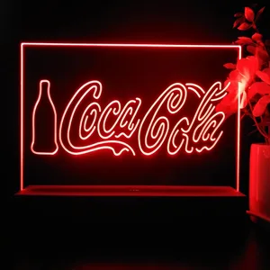 Coca-Cola Bottle and Logo LED Desk Light