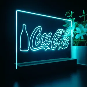 Coca-Cola Bottle and Logo LED Desk Light