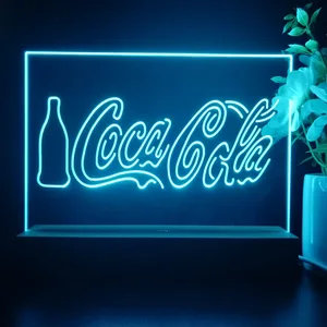 Coca-Cola Bottle and Logo LED Desk Light