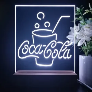 Coca-Cola Cup with Bubbles LED Desk Light