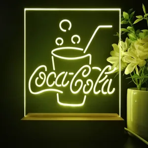 Coca-Cola Cup with Bubbles LED Desk Light